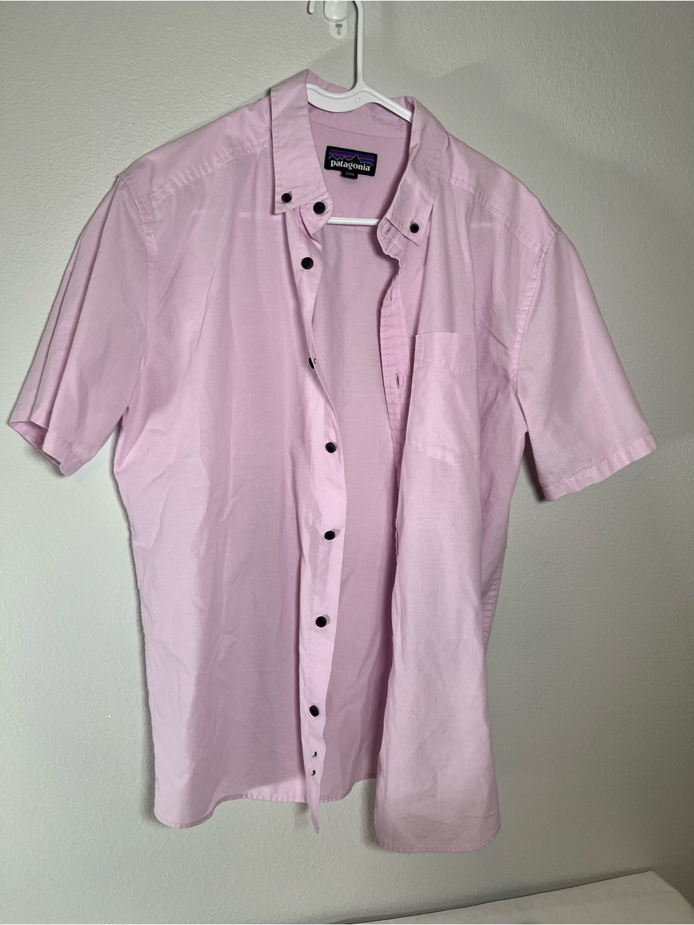 Patagonia Men's Short-Sleeve Button-Down Shirt — Lilac L